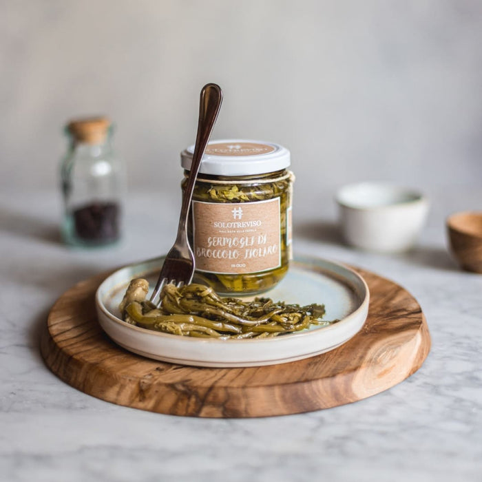 Germogli di broccolo friularo in olio extra vergine di oliva  -  SoloTreviso - vaigustando