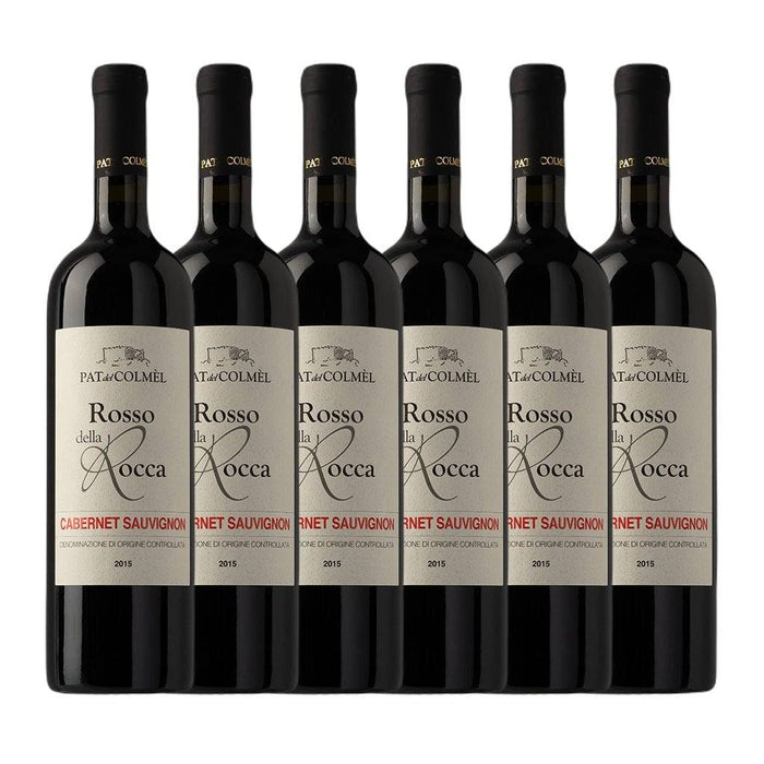 Box 6 Bottiglie - Asolo Montello Rosso della Rocca Cabernet Sauvignon DOC annata 2015  -  Pat del Colmel - vaigustando