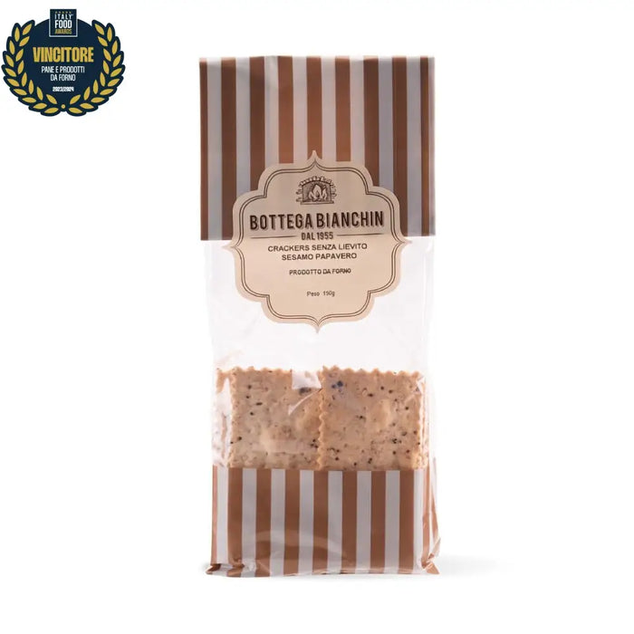 Selezione 5 crackers assortiti senza lievito in confezioni da 150g  -  Bottega Bianchin - vaigustando